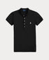 POLO RALPH LAUREN SLIM FIT STRETCH POLO SHIRT- BLACK